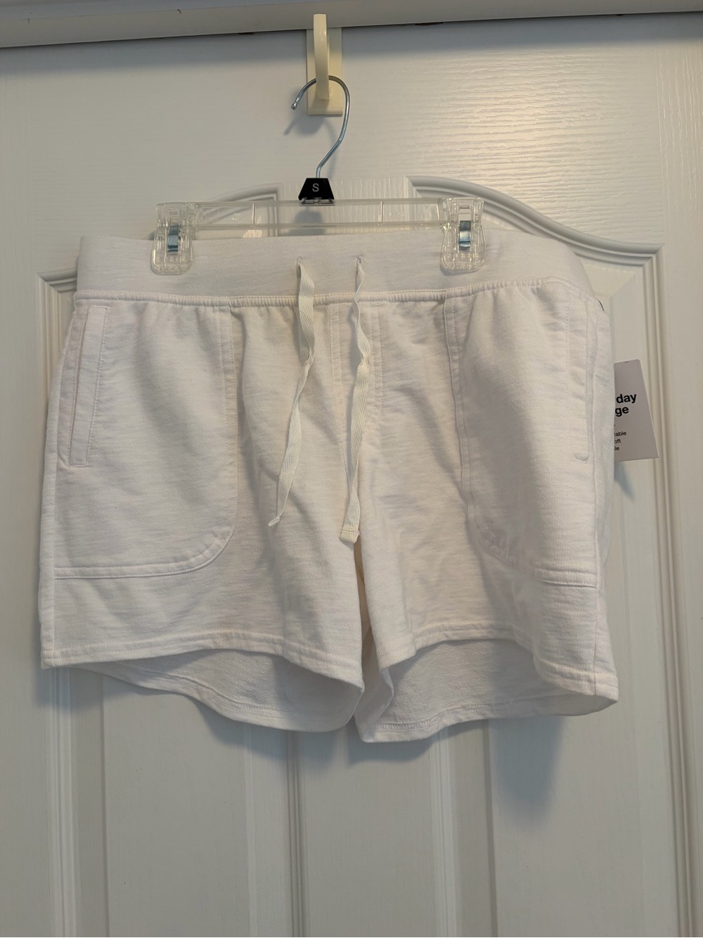 Sonoma White Drawstring Lounge Shorts Women’s Small NWT